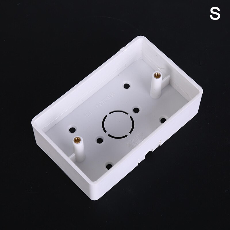 1pc Switch Socket Base Outfit Junction Box Surface Mount Bottom Box Wall Tools: S