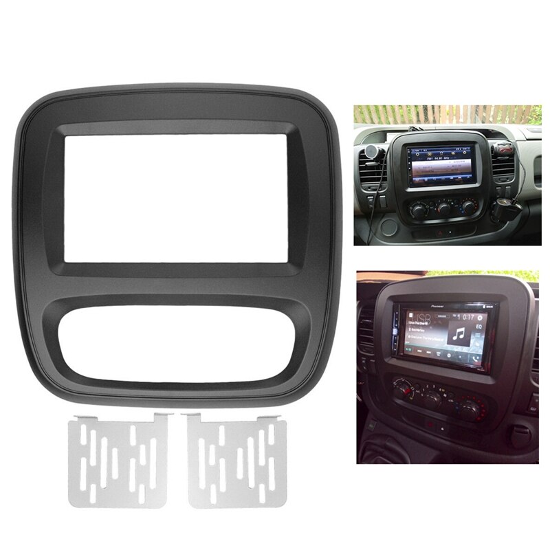 2Din Radio de coche Fascia DVD Panel Kit por Renault Trafic Opel Vivaro estéreo para coche instalación tablero Panel: Default Title