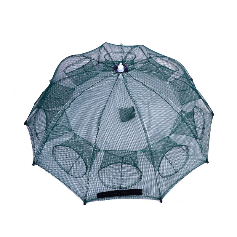 Folding Portable Hexagon Fish Network 4-20 Holes Fishing Net Easy To Use Fish Nets Shrimp Nets Shrimp Cage Fishing Cage