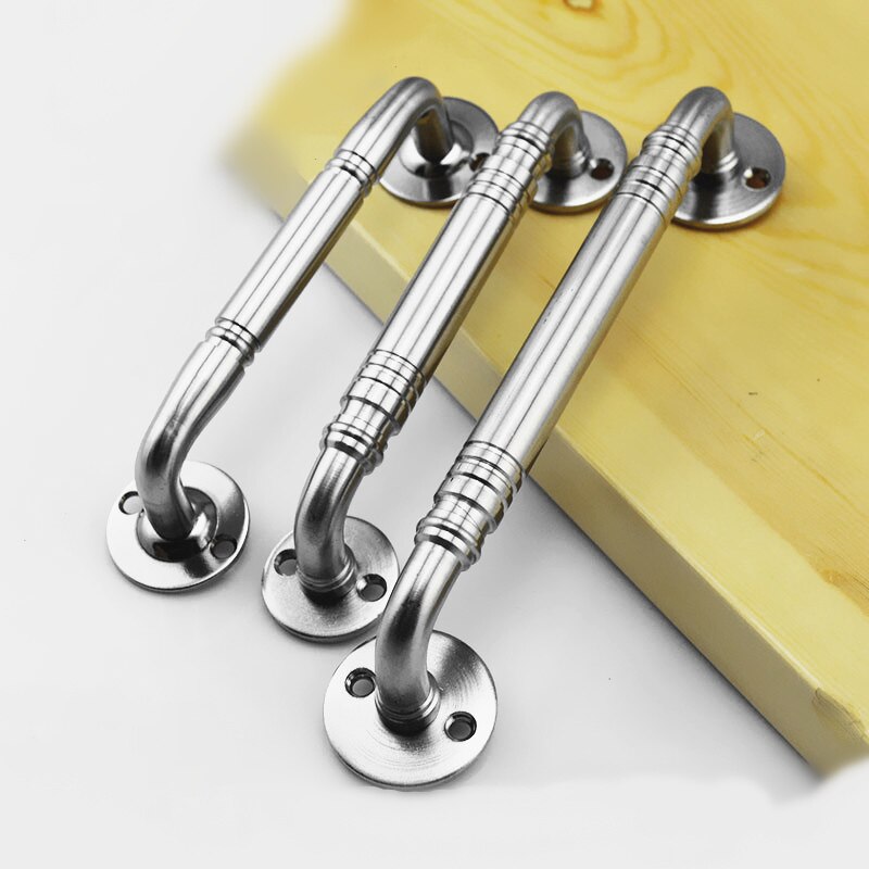 Stainless steel door handle Kitchen Door Cabinet Drawer Pulls and Knobs furniture handles Hardware Accessories