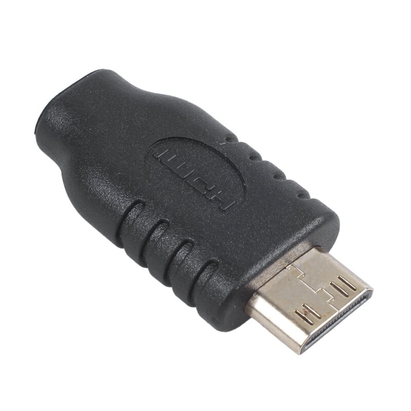 Micro HDMI Type D Female to Type C Mini HDMI Male F/M Adapter Black