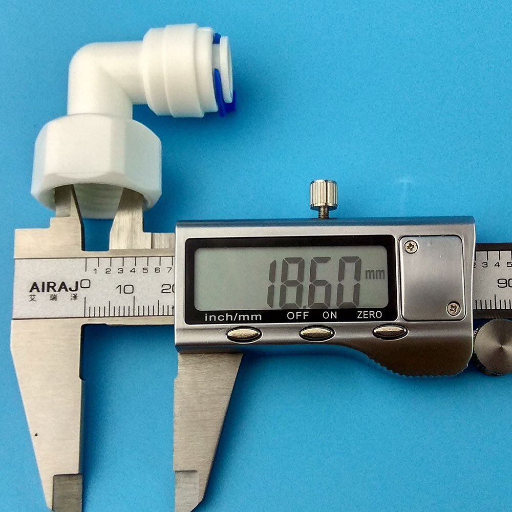 10 PCS 1/2" Internal thread to 3/8" elbow connector RO Water Fitting Tune Quick Connect Reverse Osmosis White fast connection