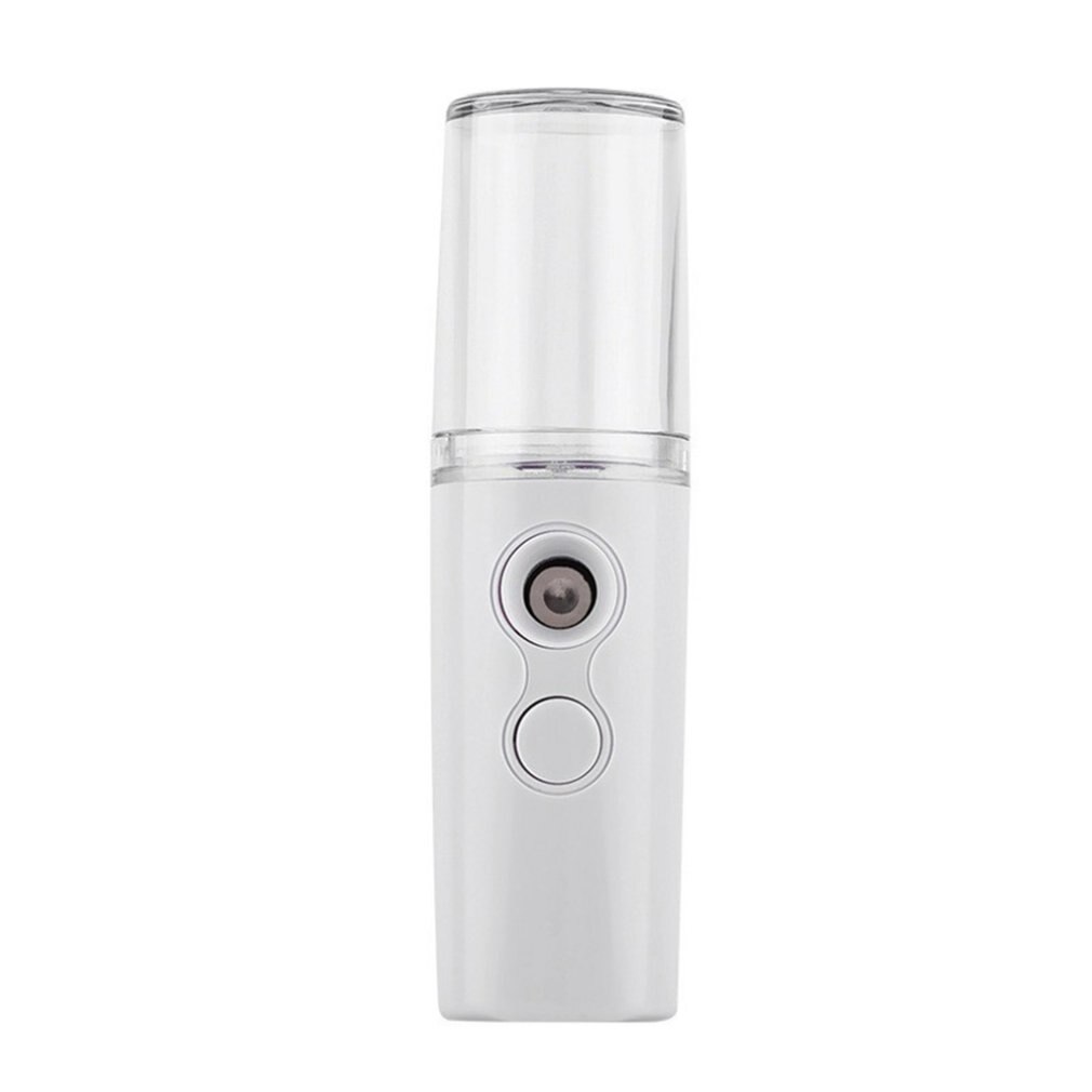 25ml ansiktsspray nano fuktgivande hydratiseringsspray portabel, uppladdningsbar, återfuktande vattenspray i ministorlek: Vit