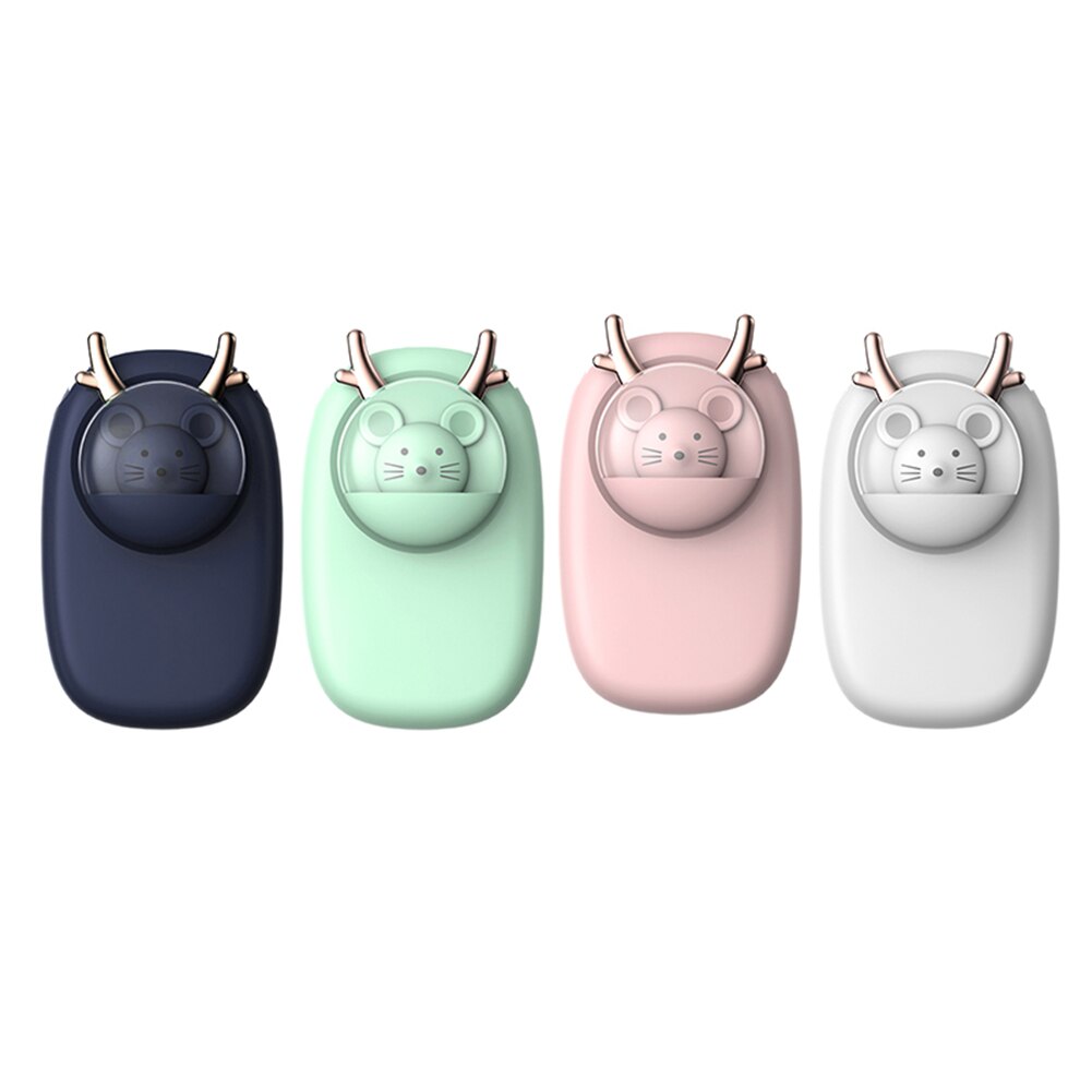 Hanging Neck Fan Cute Cartoon Pet Hand-held Leafless Waist Fan Low Noise