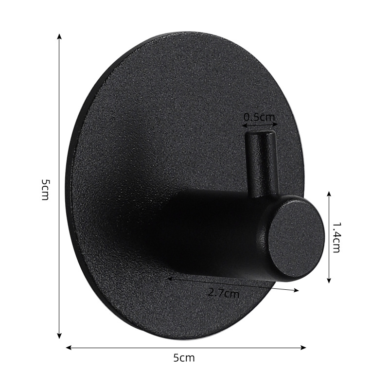 Zelfklevende hangende badkamerhaken Deursleutel Tas Jas Handdoek Robe Hanger Douchehaak Organizer voor badkamer Keukenaccessoires