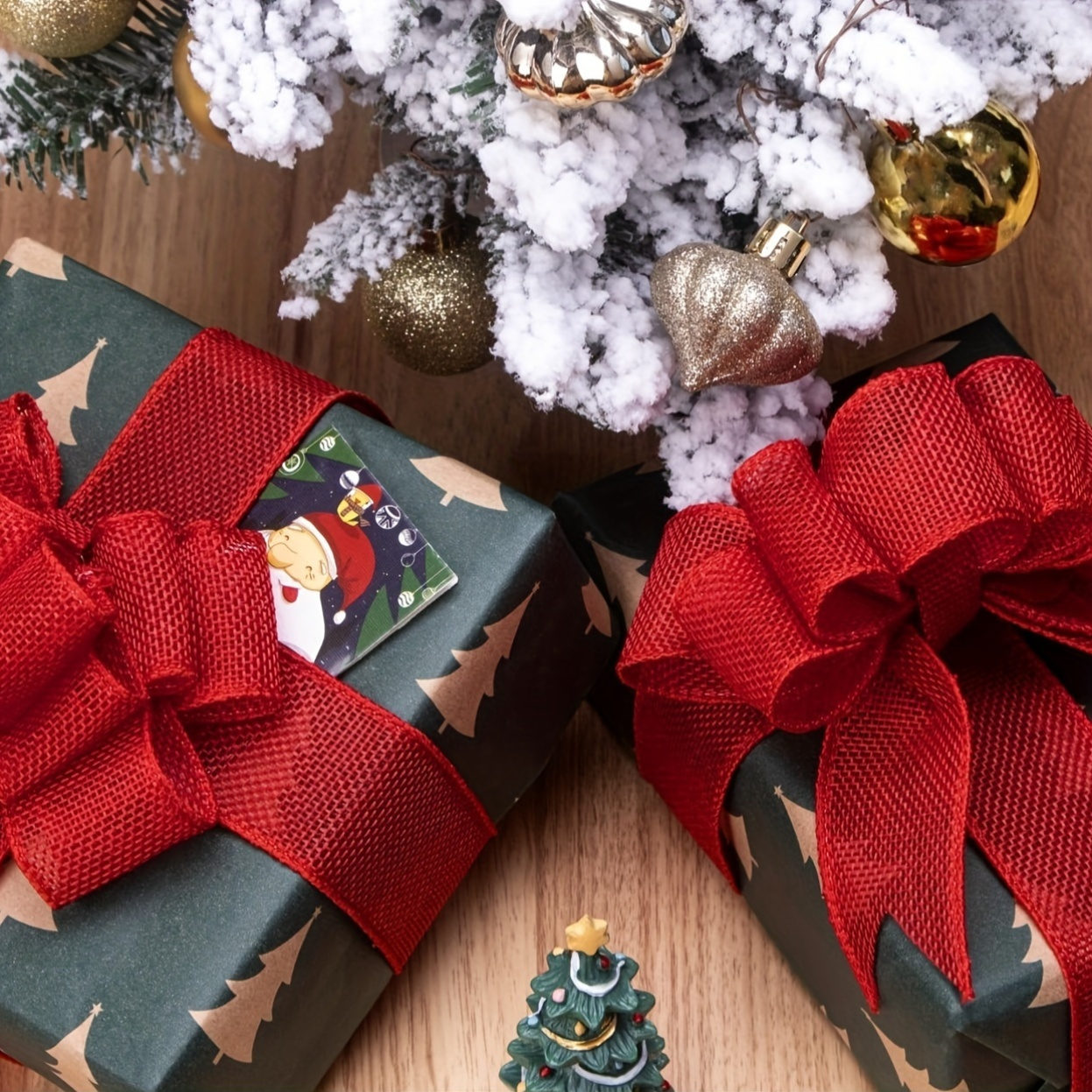 1 rulle rött säckvävsband med trådkant – perfekt för stora rosetter, girlanger och utomhusdekorationer, festligt rött band, hantverksmaterial