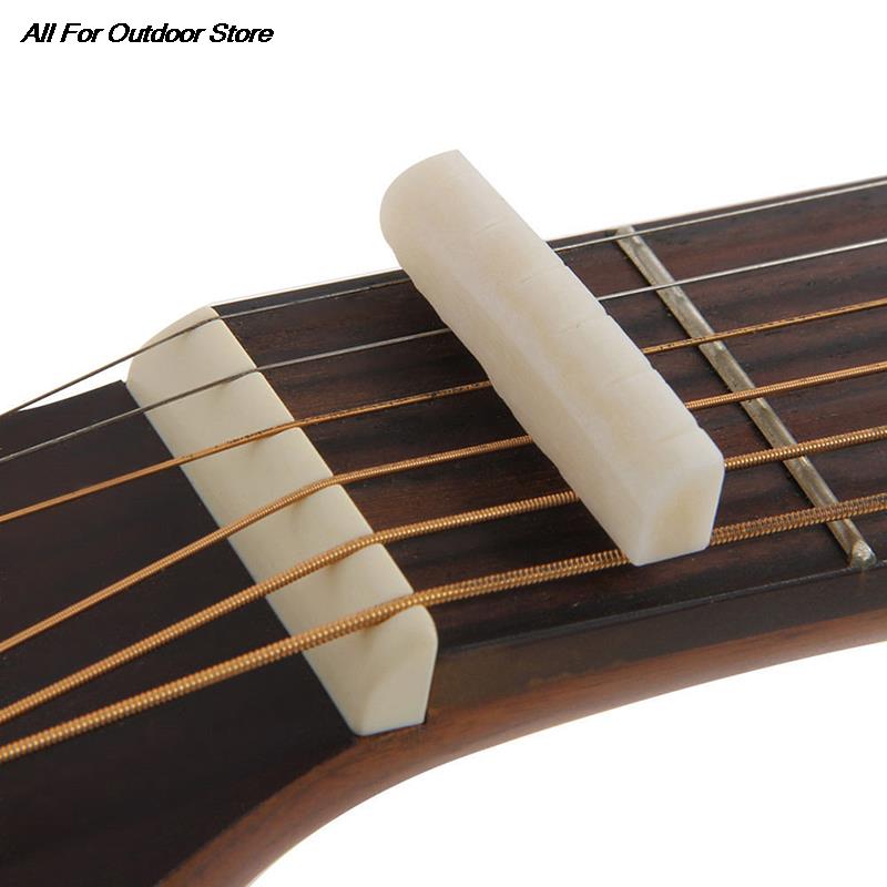 String Gitaar Bone Gitaar Bridge Pins Zadel Nut Ivoor Akoestische Gitaar Bridge Pin Vee Lp Staartstuk Tremolo