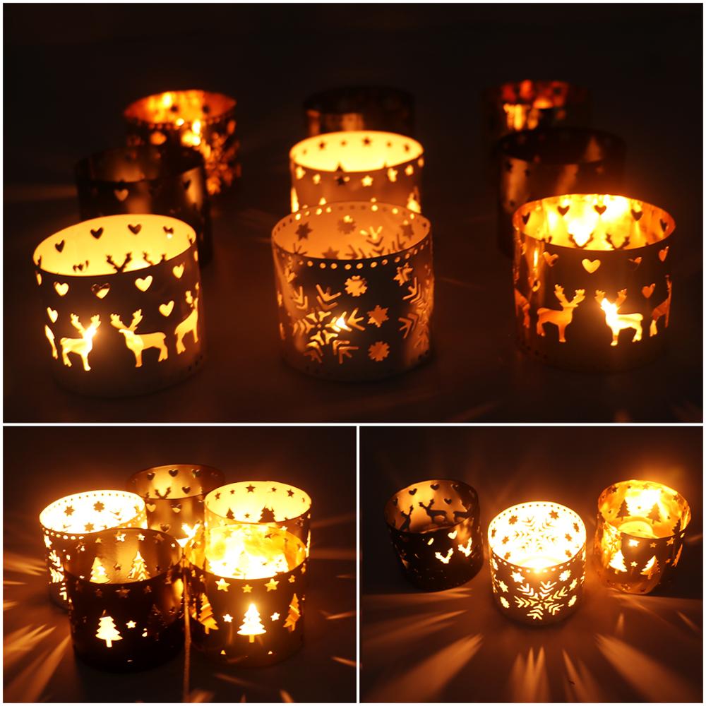 Support creux chandelier photophore suspendu lanterne oiseau Cage Vintage forgé creux bougeoir décor de noël pour la maison