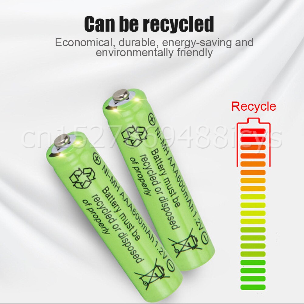 1-4PCS 1.2V 600mAh AAA Ni-MH Rechargeable Battery For Camera LED Light Toy MP3 Shaver Remote Control Replace Lithium Battery 3A