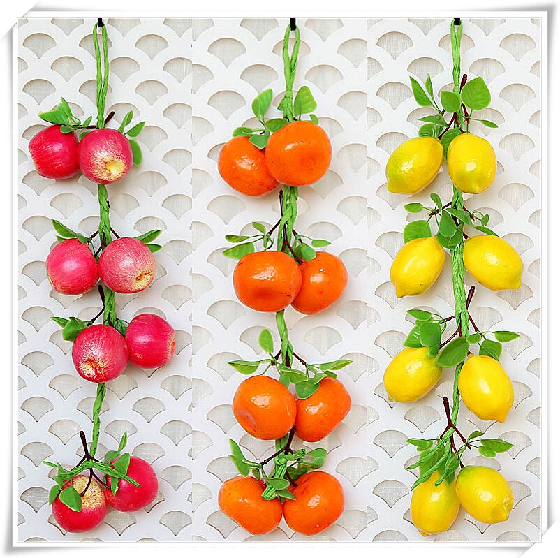 Résine de fruits décoration murale | Simulation de légumes verts, brochette de légumes verte, décoration murale de maison, décoration murale de Restaurant