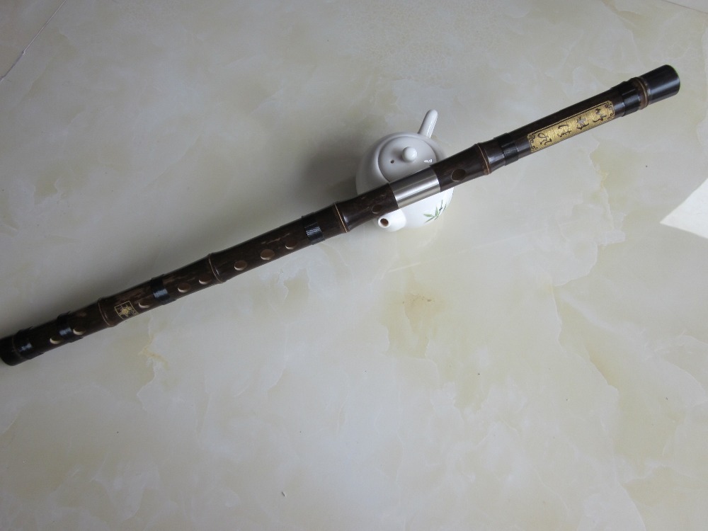 Chinese bitter bamboo flute transversal open hole flauta white copper Plug panflute dizi