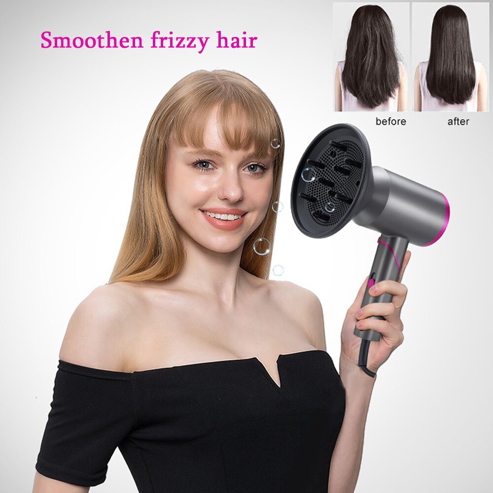 Professionele Föhn Koude Wind Air Brush Hamer Haardroger Opvouwbare 2000W Sterke Macht Föhn Styler Salon Stijl tool