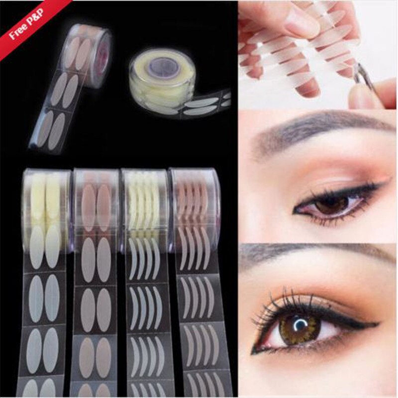 600 stuks make-up heldere beige strepen ooglid dubbele vouw ooglid sticker