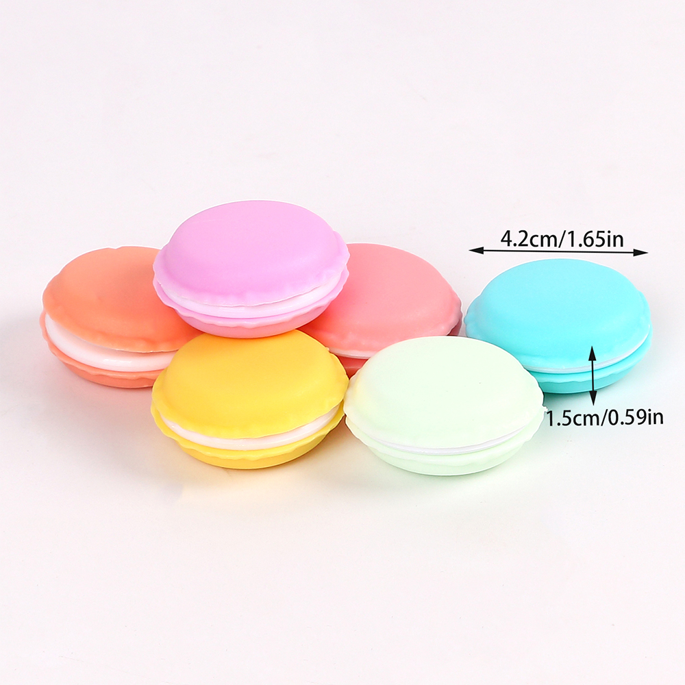 Boîte à bijoux Macaron 6 couleurs, Mini bagues, boucles d'oreilles, boîte de rangement de voyage, étui organisateur de cosmétiques, conteneur de pilules 6 pièces: Default Title