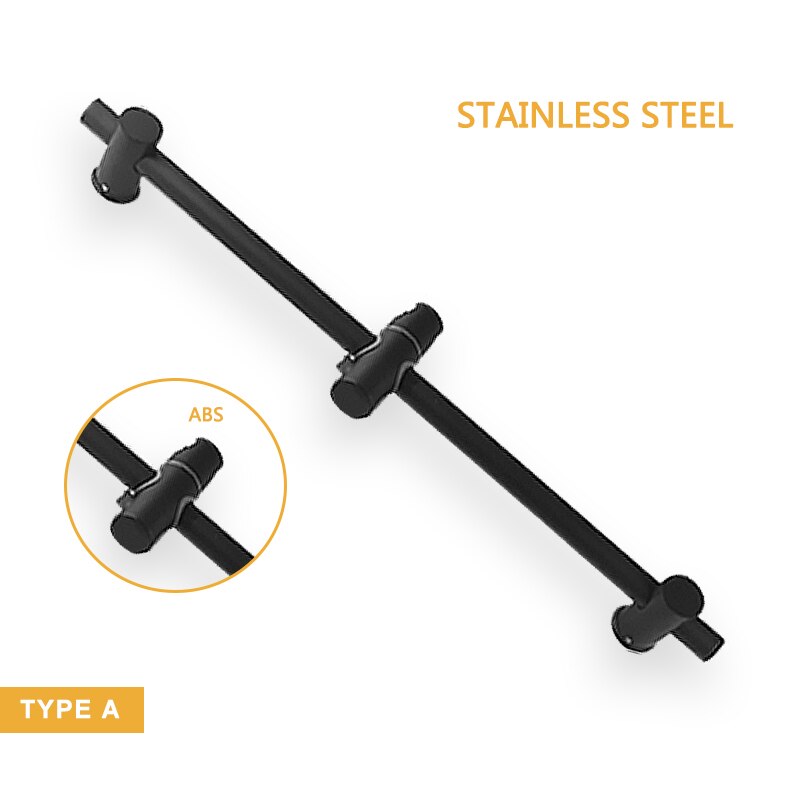 Matte Black Shower Sliding Bar Wall Mounted Shower Bar Adjustable Sliding Rail Set Stainless Steel and Brass Lifting Rod