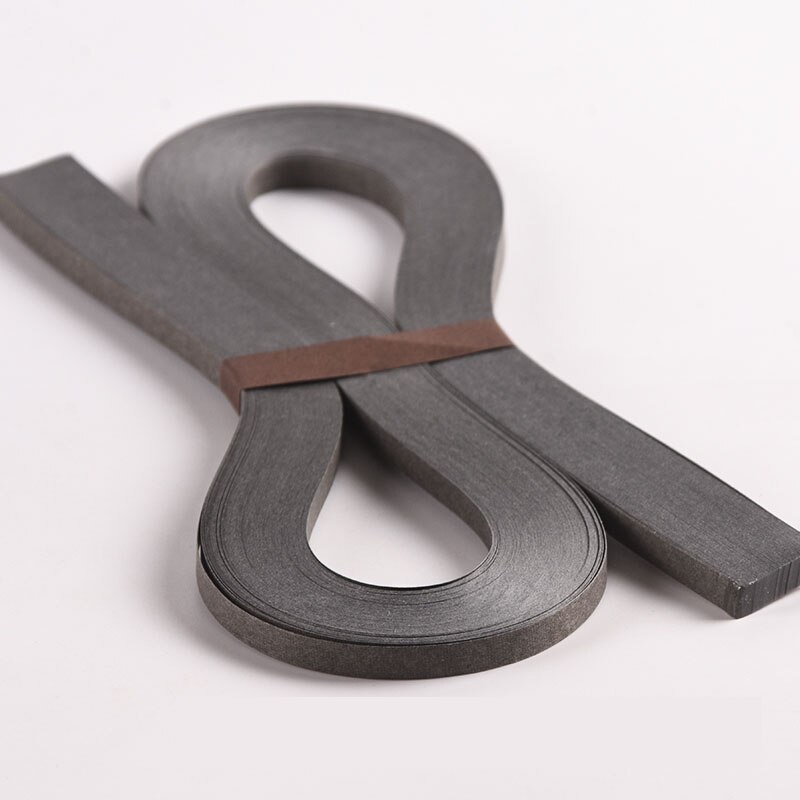 Bandes de papier 120 Quilling, simple, blanc, marron, 21 pouces de Long, 5mm de large, Origami, papier artisanal fait à la main, bricolage: Dark Gray