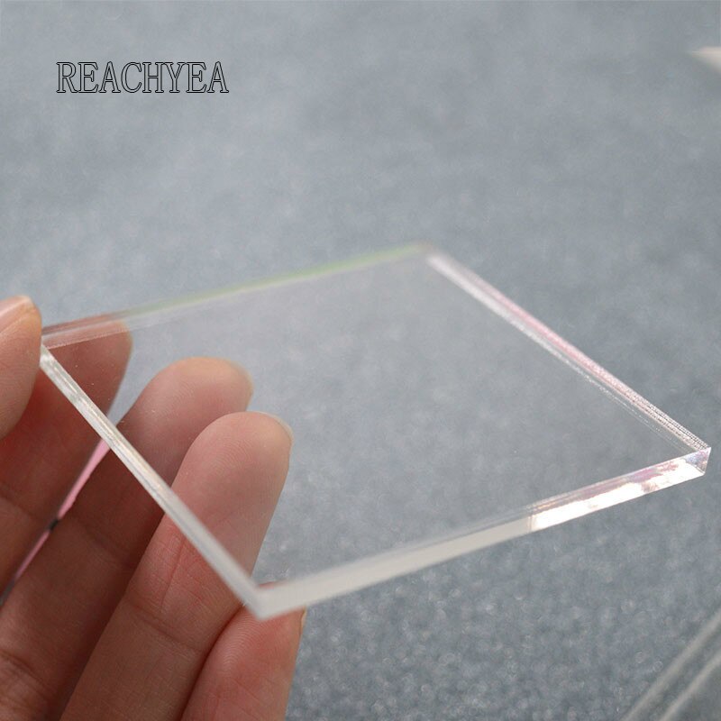 Plexiglas gennemsigtig klar plastplade akrylplade 1mm akryltykkelse perspexplade skåret plastplade