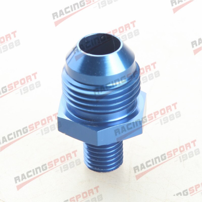 -8 Un 8un Maschio bagliore per M12 X 1.25 (Mm) metrico Raccordo Diritto Blu
