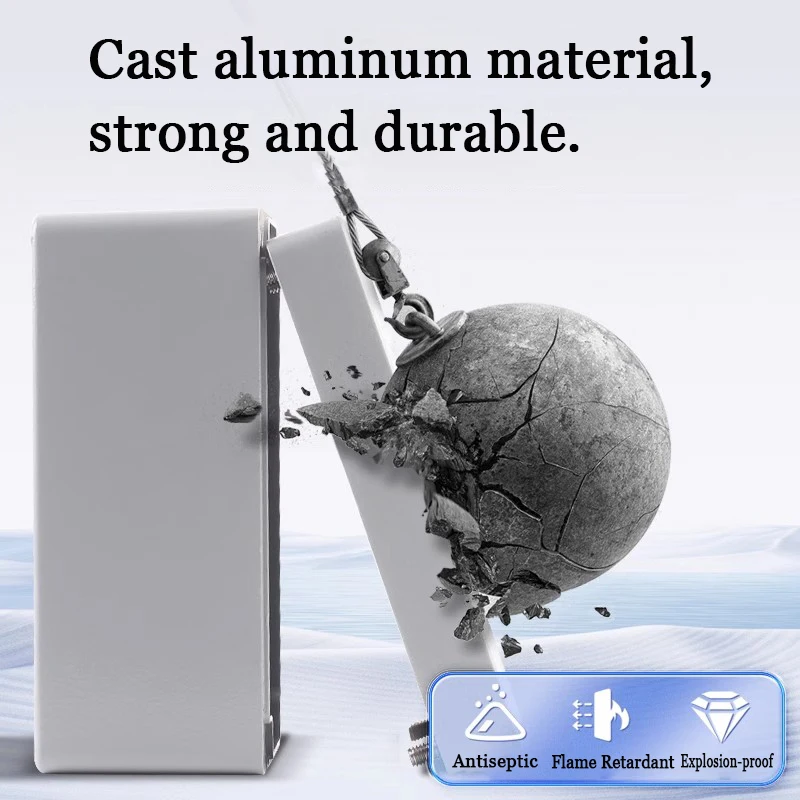 Boîtier en aluminium extérieur IP67 boîtier électrique étanche extérieur scellé projet boîtier d'instrument boîte de jonction industrielle