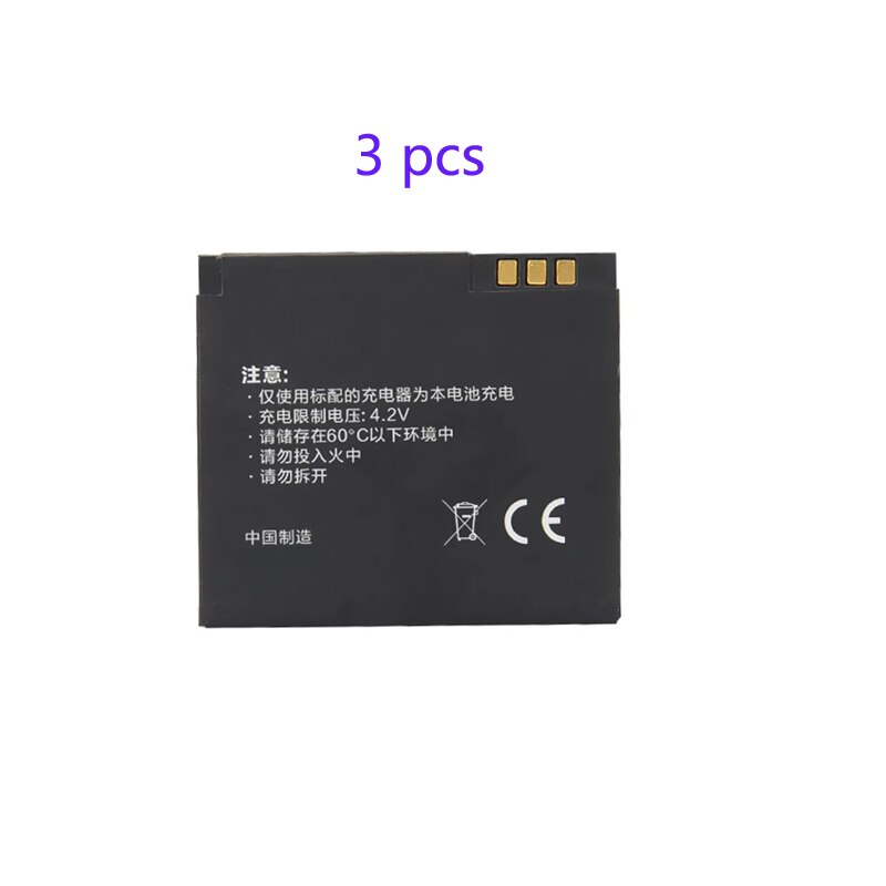 Xiaomi Yi Batterij 2Pcs 1010Mah Xiaoyi Batterij Voor Xiaomi Yi Action Camera Xiaomi Yi Accessoires: 3 Battery