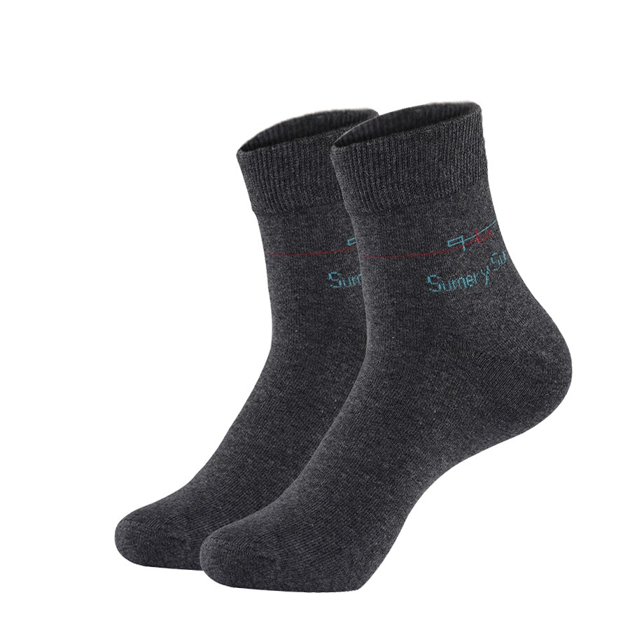 lässig Socken Lange Männer OutdoorTravel Kleid Geschäft Atmungsaktiv Täglich Tragen Baumwolle Socken 5 Farben Männlichen 1 Paare: 1 Paare dunkel grau