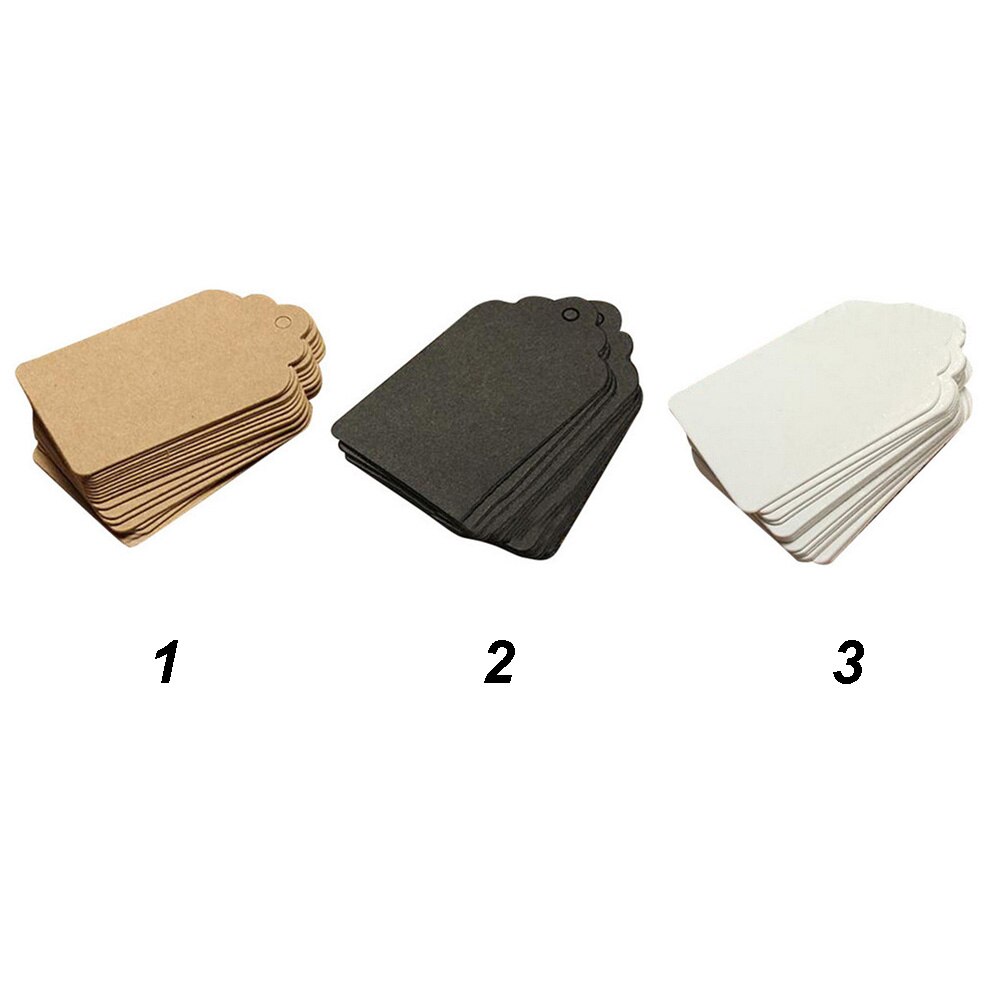 100 Stuks Prijs Label Leeg Diy Papier Winkel Bruiloft Tag Hangen