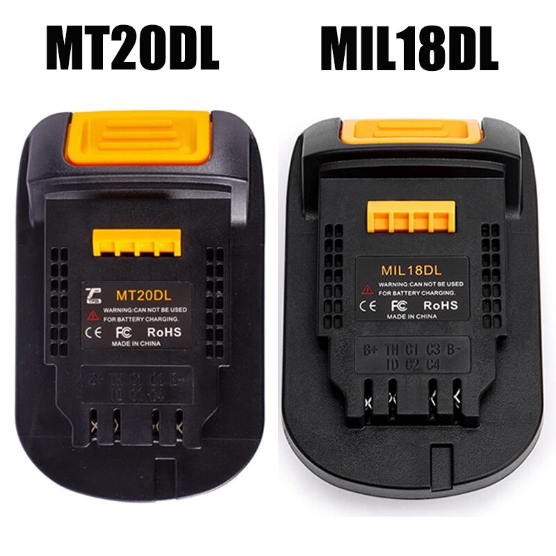 MT20DL Battery Adapter Converter for Makita Bosch Milwaukee M18 18V Li-ion Battery Convert to For Dewalt 18V 20V Power Tools