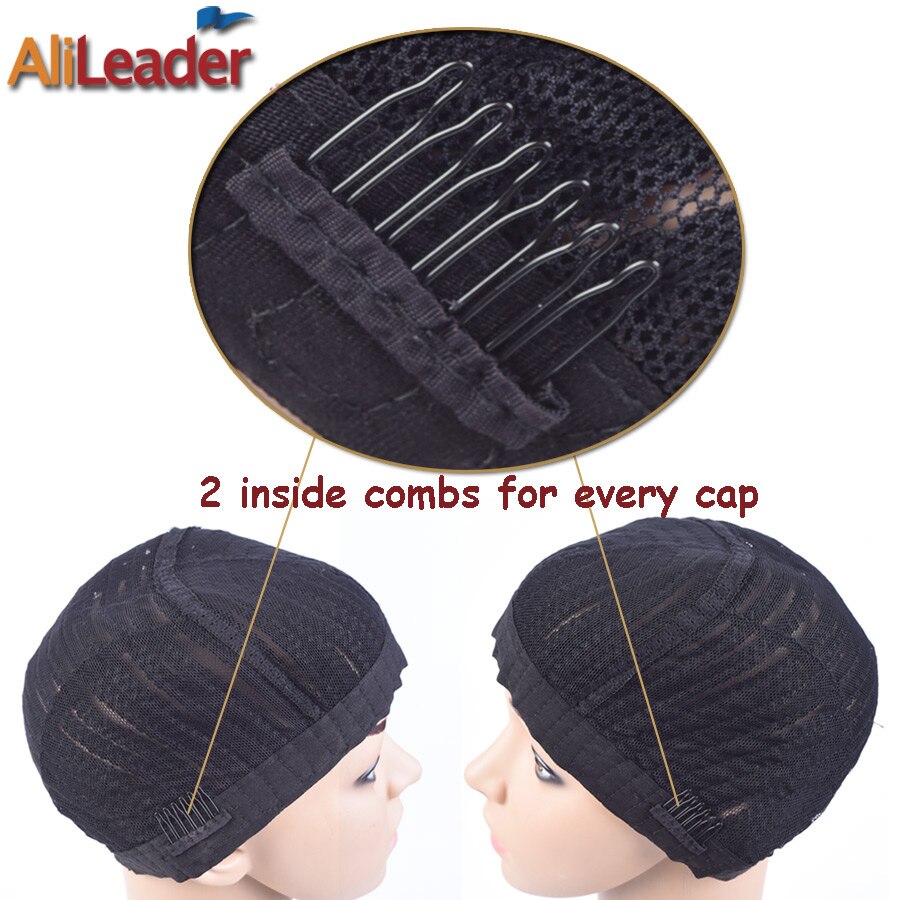 Goede Cornrows Cap Voor Gemakkelijker Naaien In Gevlochten Pruik Caps Crotchet Zwarte Kleur Gehaakte Vlechten Pruik Cap Weave Cap Voor maken Pruik