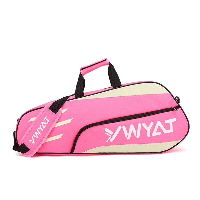 Squash Badminton Racket Tennis Tas Grote Lichtgewicht Waterdichte Rugzak Schoudertas 3 Tennis Rackets Outdoor Training -40: Pink
