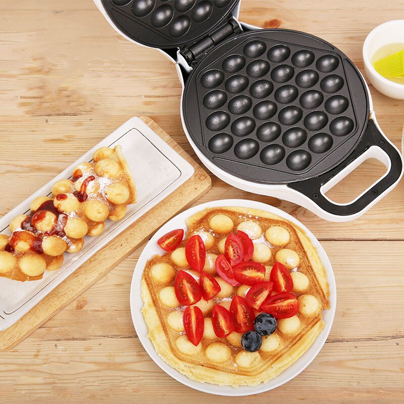 220V Electric Waffle Maker Egg Puff Machine Egg Cakes Maker Breakfast Maker