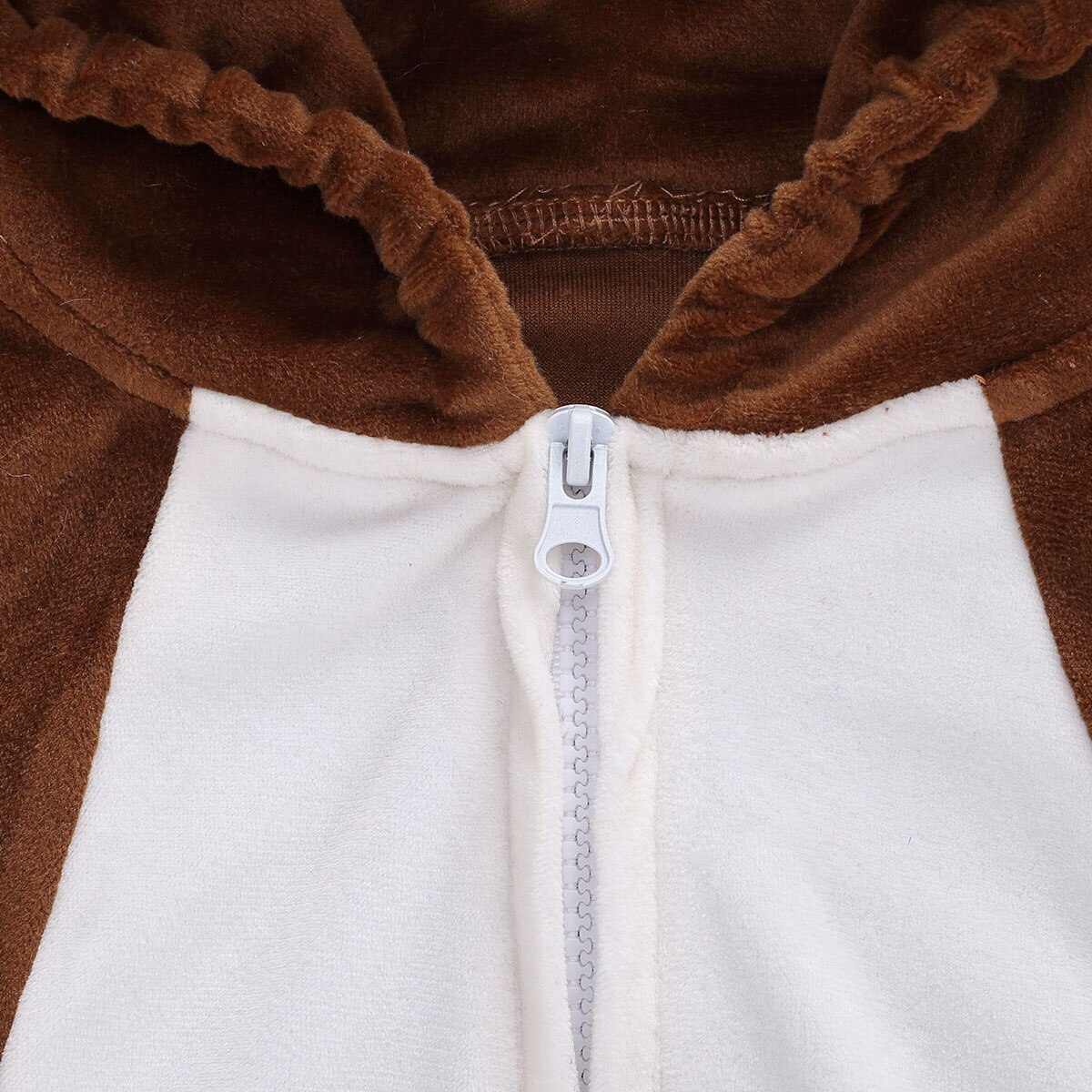 Emmababy-Chaleco con capucha de ciervo en 3D para niño y niña, traje de felpa con orejas de astas, sin mangas con cremallera, invierno de