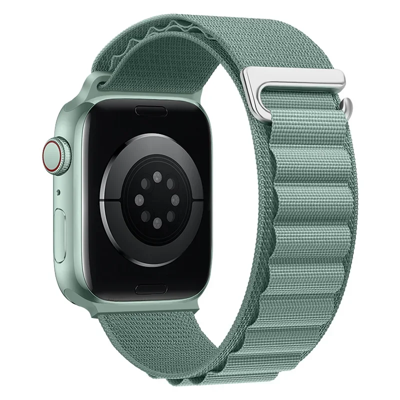 Correa Alpine Loop para Apple Watch Ultra Band 49mm 45mm 44mm 42mm 41mm 40mm pulseras de gancho en C de Metal iwatch SE series 9 8 7 6 5 4 3