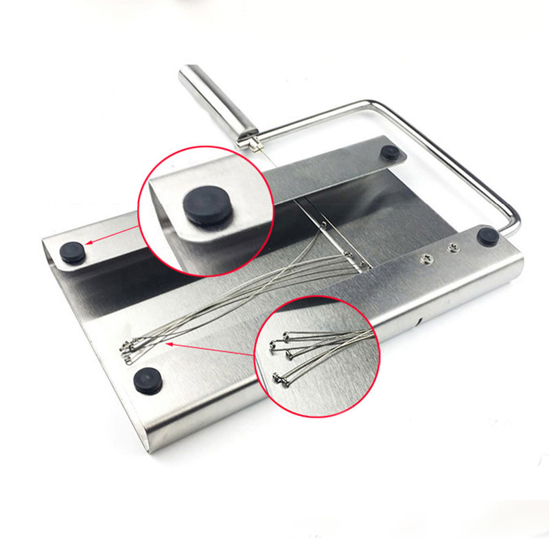 Cheese Slicer Stainless Steel Wire Kitchen Cheese Food Slicer Cheese Cutting Serving Board RT88