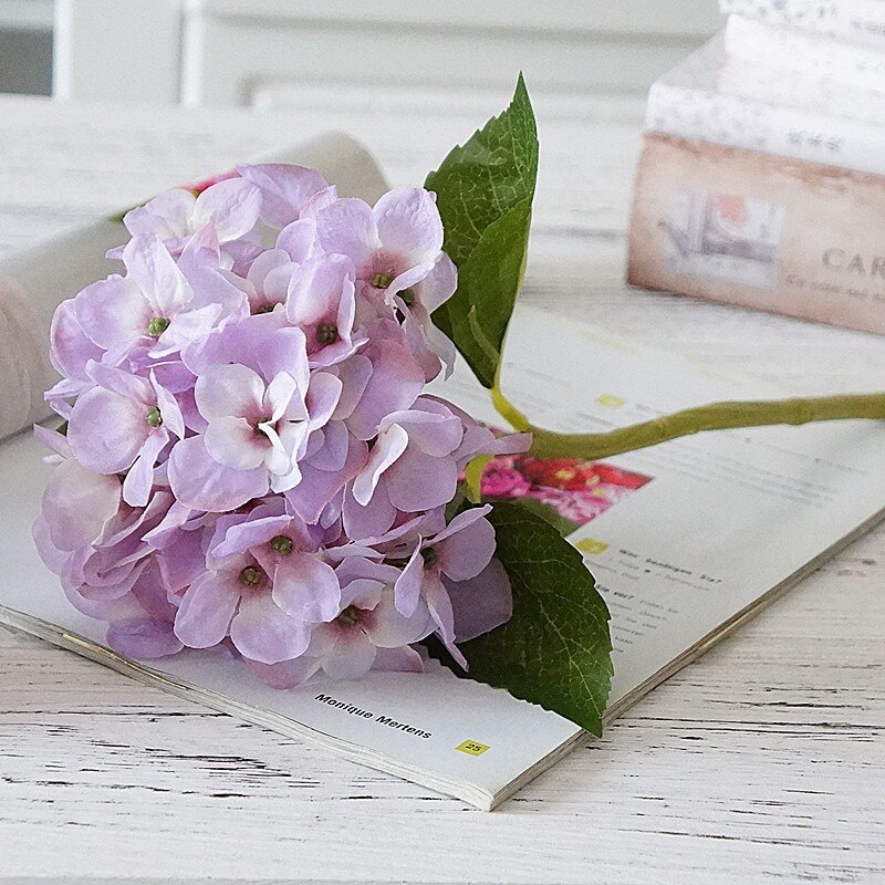 1 bundle Silk Hydrangea bridal bouquet artificial plants vases for home decor scrapbooking wedding needlework Year: 3