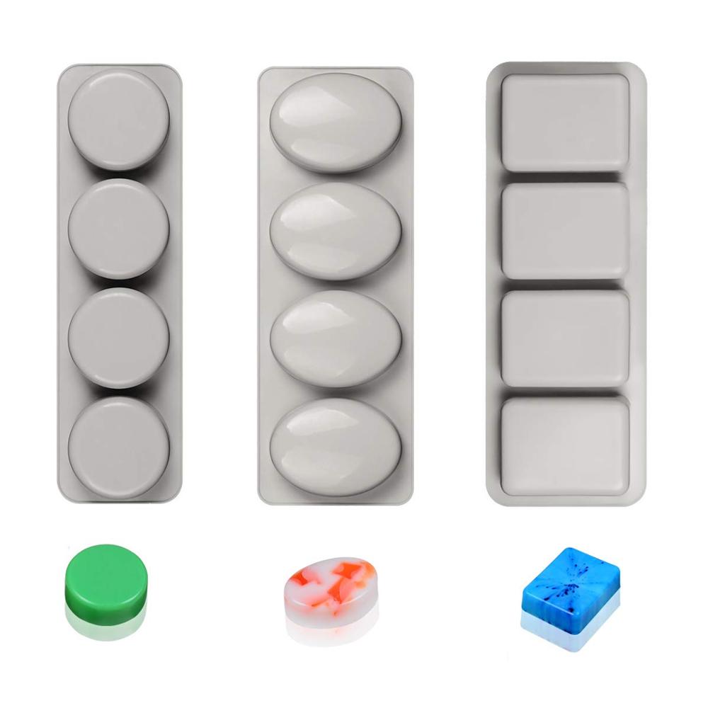 Rectangular Silicon Mould Soap Hole Soap Mold Form 3D DIY Handmade Craft Candle Soap Making Cake Chocolate Baking Pastry Molds