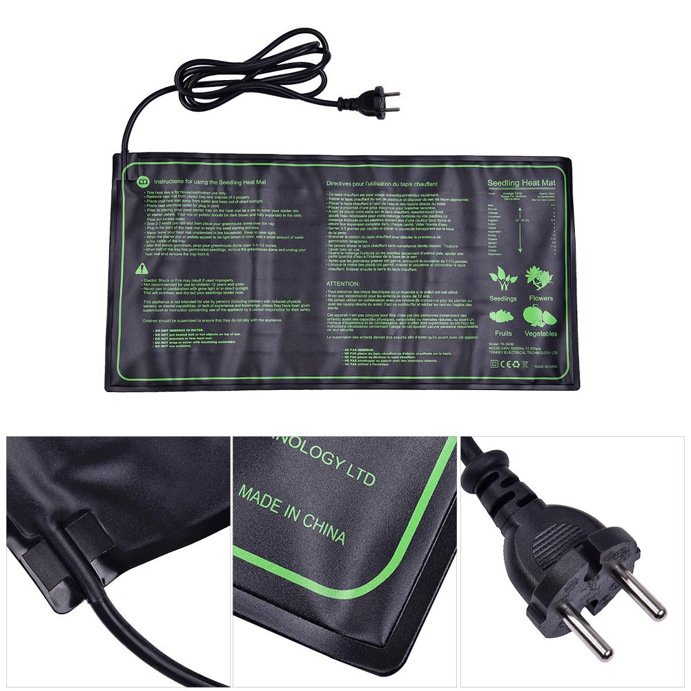 10*20.75Inch Waterproof Seedling Heating Mat Plant Growth Mat Seed Germination Propagation Clone Starter Pad Gardening Tool