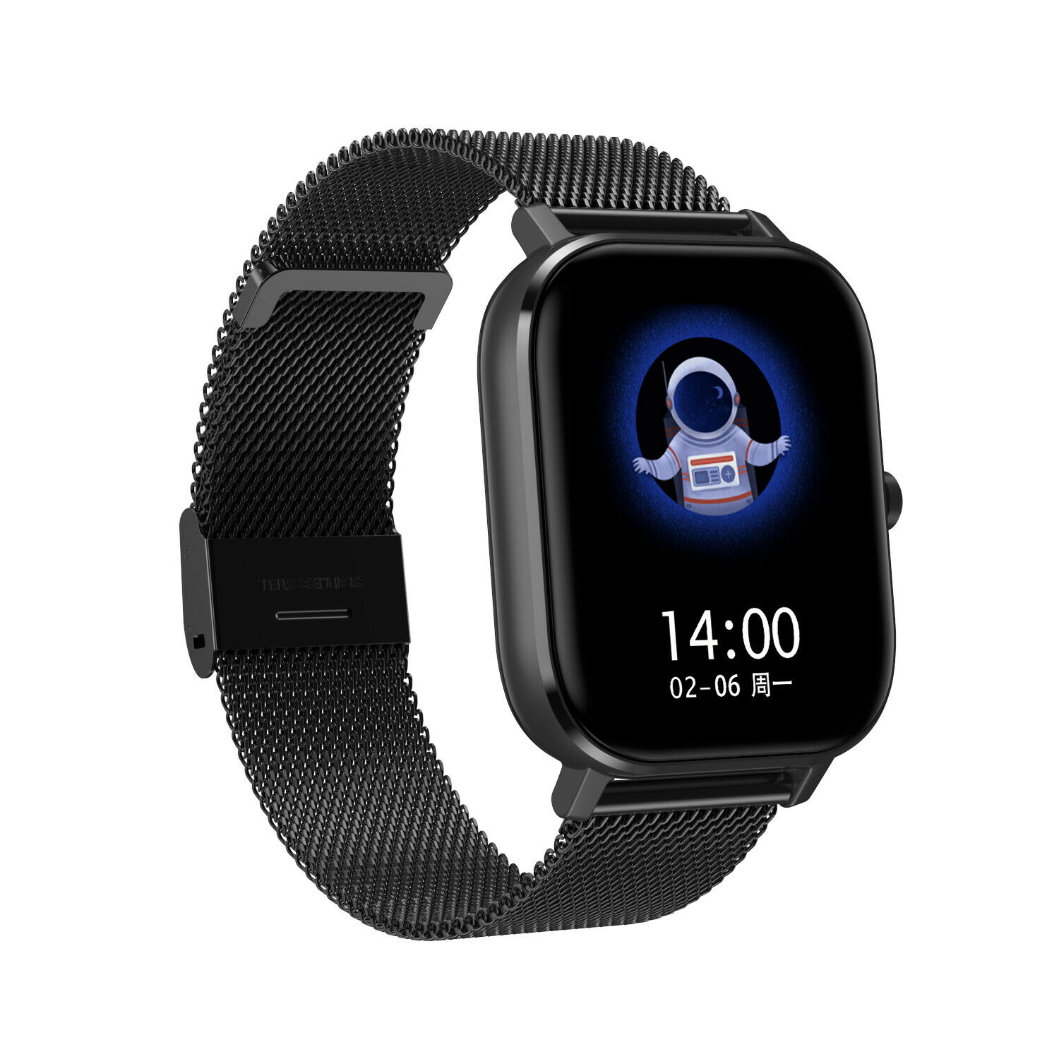 Dt no .1 dt35 smart watch ecg bluetooth call fitness tracker: Sort stål