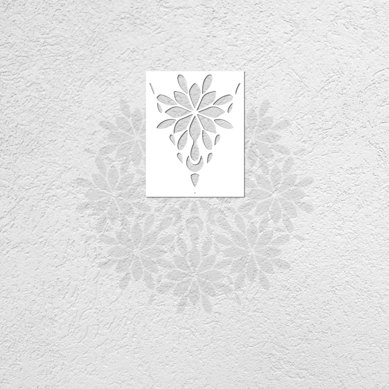 Plantilla de Mandala Extra grande de 70cm - 110cm para pintar decoraciones de flores de pared grande plantilla de suelo pintura plantillas redondas patrones S280: Negro / l