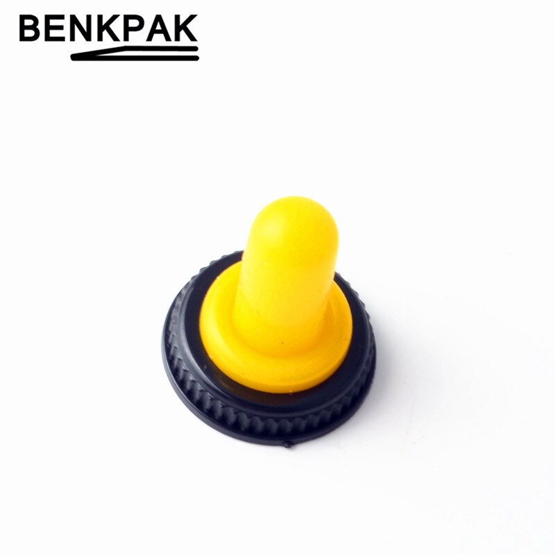 12mm toggle switch boot green red yellow blue water proof cover: YELLOW