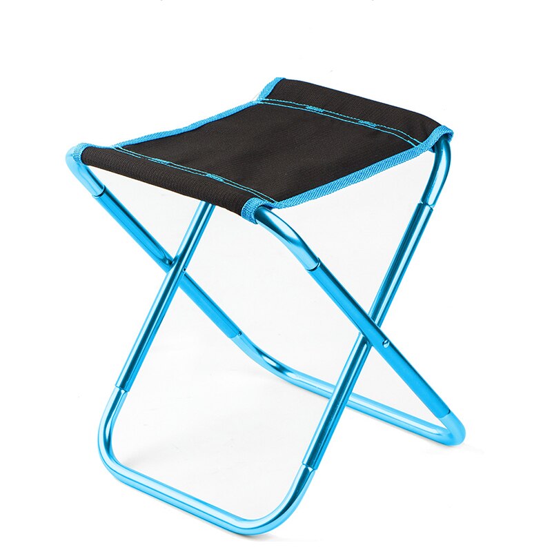 Sammenklappelig campingstol fiskestol bærbar picnicstol foldbar aluminium udendørs stol let at bære fisketilbehør
