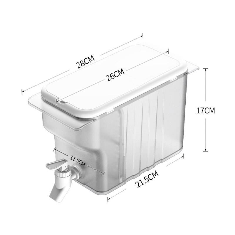 Jug With Tap Cold Water Container Bottle Drinks Dispenser Lemonade Kettle With Tap Dispenser For Beverage Kitchen Refrigerator: 04