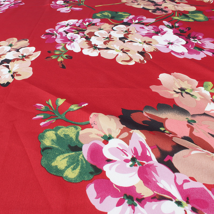 Micro Elastic Satin Fabric Crepe Charmeuse Soft Bridal Dress Summer Clothes Material - 1 Yard: Red