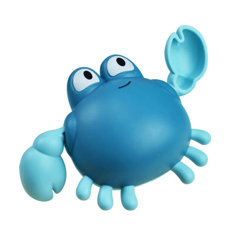 Leuke Cartoon Peuter Bad Speelgoed Clockwork Harige Krab Badkamer Baby Clockwork Animal Speelgoed Badkamer Kind Comfort Speelgoed Beste Cadeau: Light blue