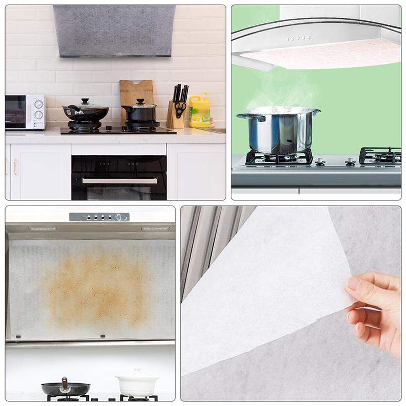 2 Rolls of 5M Heat-resistant Paper Filters Disposable Oil-proof Papers (White)