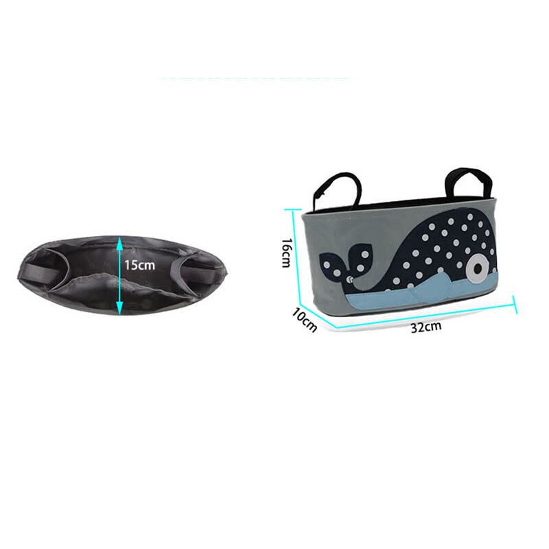 Baby Stroller Organizer Bag Baby Stroller Accessories Hook Baby Carriage Waterproof Bag Travel Nappy