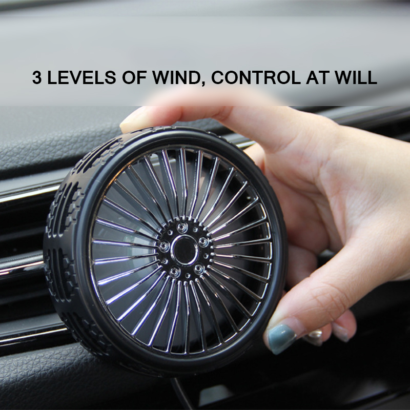 TIOODRE ventilateur de voiture USB | Ventilateur de voiture, vitesses de vent réglables, ventilateur de refroidissement de voiture, puissant de voiture, avec motif coloré