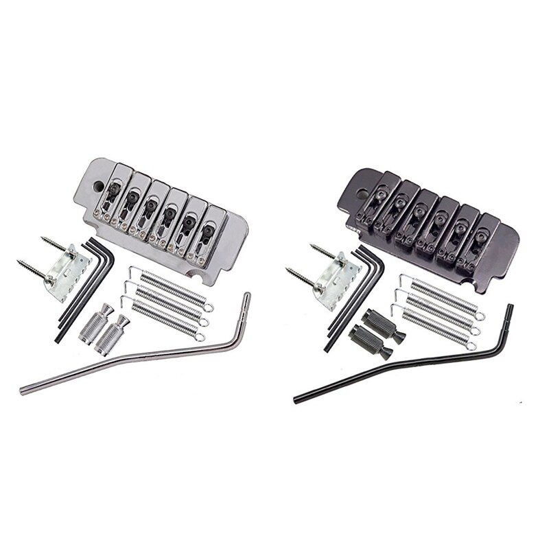 6-String Saddle Tremolo Bridge for Electric Guitar Heavy Duty Thick Base