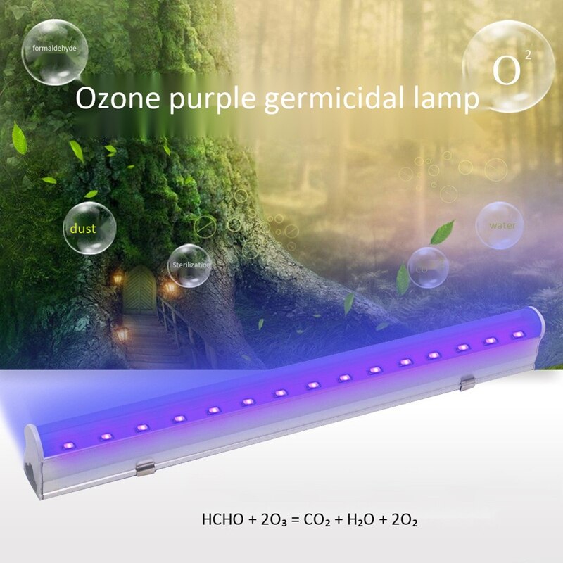 T5 LED UV Light UV LED Curing Light UV Glue Solidification Ultraviolet for Lighting and Disinfectionv EU Plug