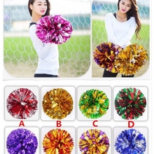 Purple mix silver All Star first single paragraph cheerleading pom pon Cheerleading cheer supplies#1836