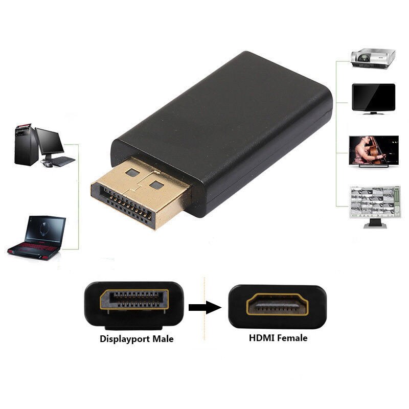 Przenośny Port wyświetlacza DP wtyk męnarty robić hdmi kobieta adapter adapter konwerter dla hdtv